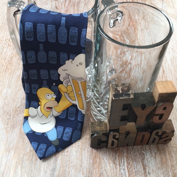 🍺BRIEFLY STATED “The Simpson’s” Homer/🍺 Mug Tie - Picture 2 of 8